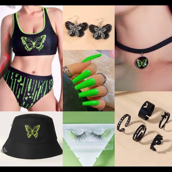 Handmade Other - Matrix Butterfly Full Rave Outfit
